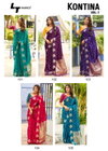 Kontina Vol 1 By LT Weaving Satin Online Embroidery Saree Wholesale